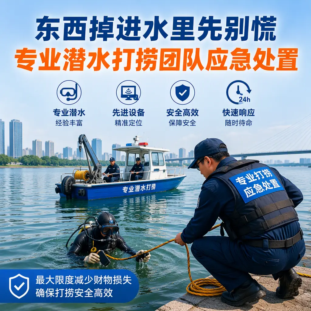 长丰东西掉进水里先别慌，专业潜水打捞团队应急处置